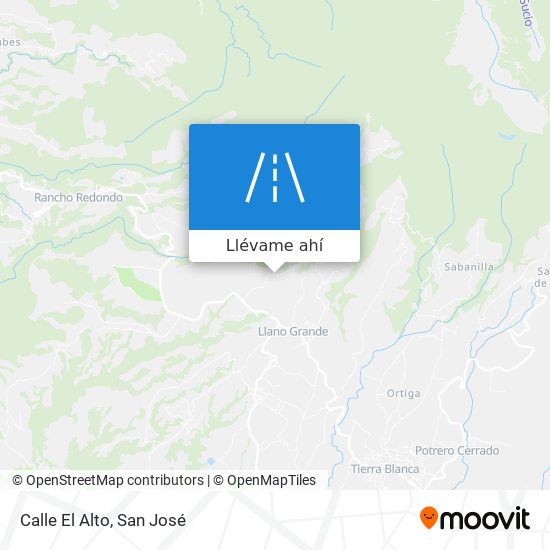 Mapa de Calle El Alto