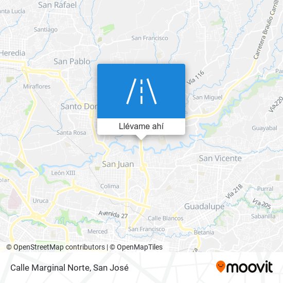 Mapa de Calle Marginal Norte