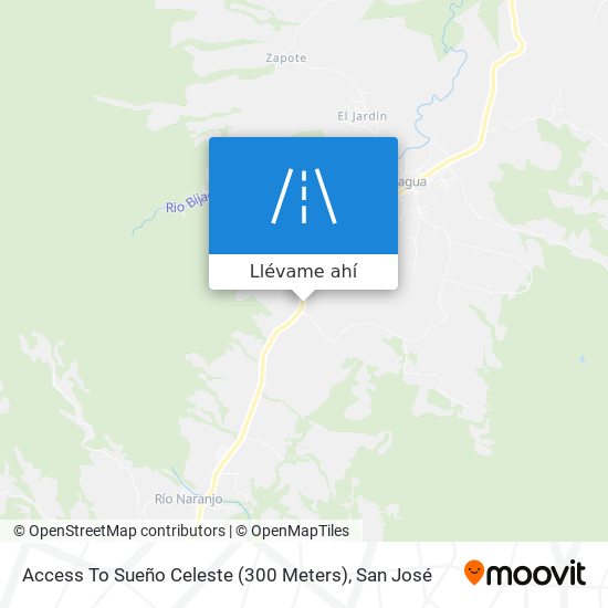 Mapa de Access To Sueño Celeste (300 Meters)