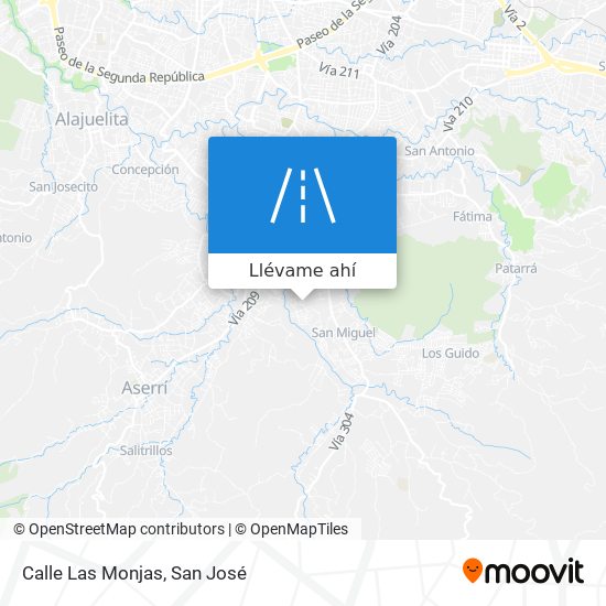 Mapa de Calle Las Monjas