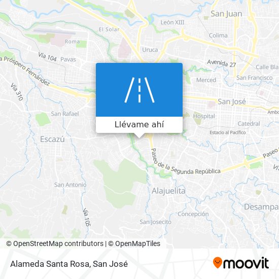 Mapa de Alameda Santa Rosa