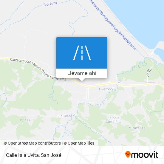 Mapa de Calle Isla Uvita