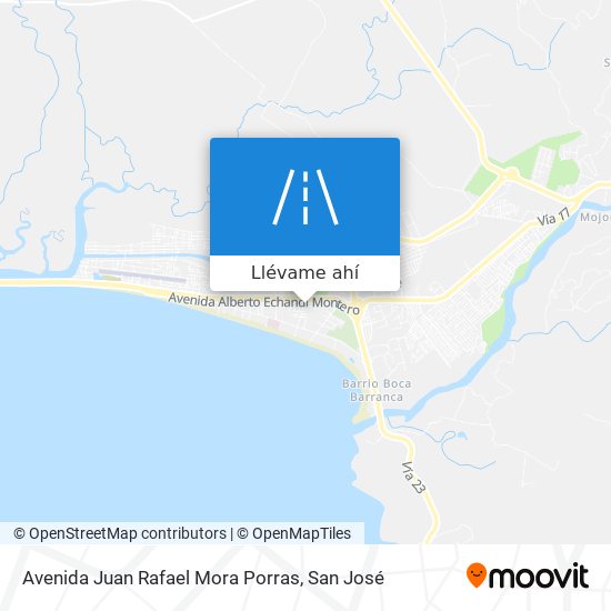 Mapa de Avenida Juan Rafael Mora Porras