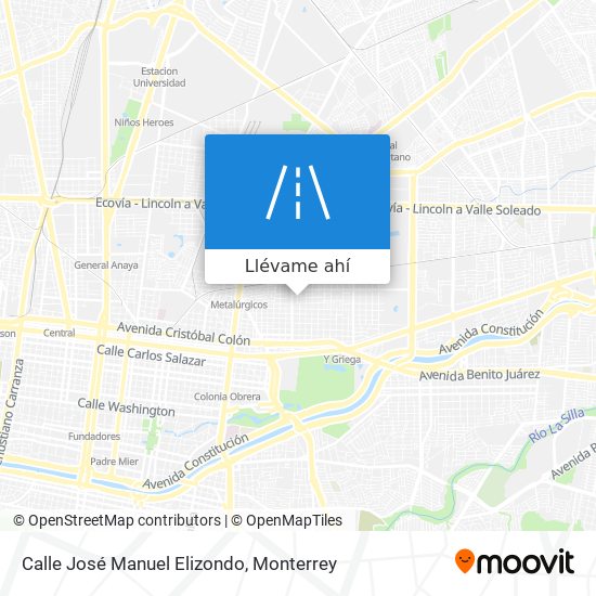 Mapa de Calle José Manuel Elizondo
