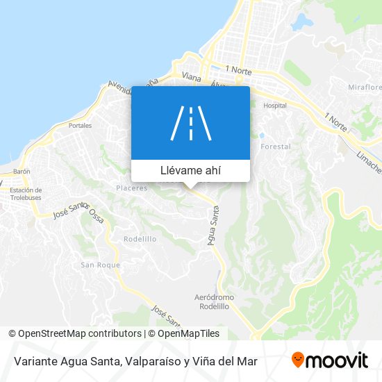 Mapa de Variante Agua Santa