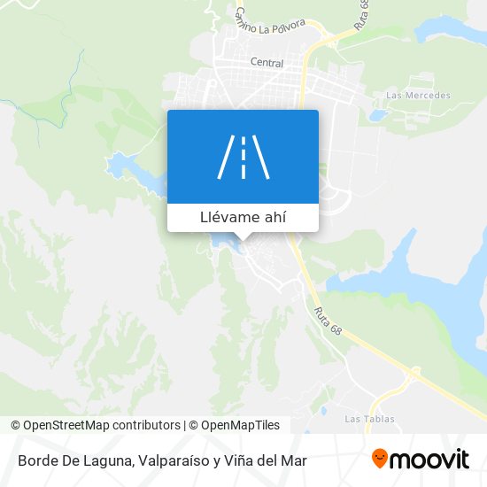 Mapa de Borde De Laguna