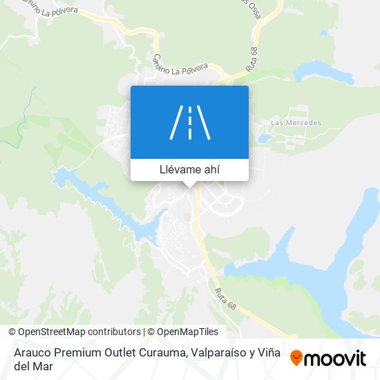 Mapa de Arauco Premium Outlet Curauma