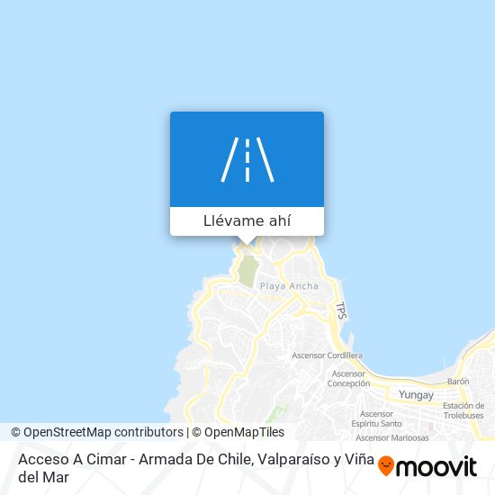 Mapa de Acceso A Cimar - Armada De Chile