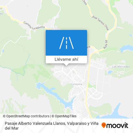 Mapa de Pasaje Alberto Valenzuela Llanos