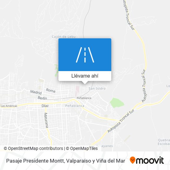 Mapa de Pasaje Presidente Montt