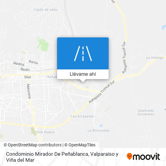 Mapa de Condominio Mirador De Peñablanca