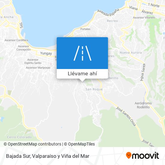 Mapa de Bajada Sur