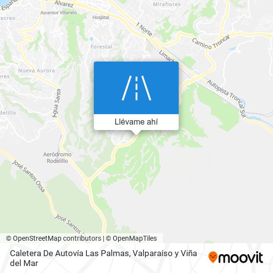 Mapa de Caletera De Autovía Las Palmas