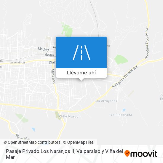 Mapa de Pasaje Privado Los Naranjos II