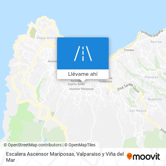 Mapa de Escalera Ascensor Mariposas