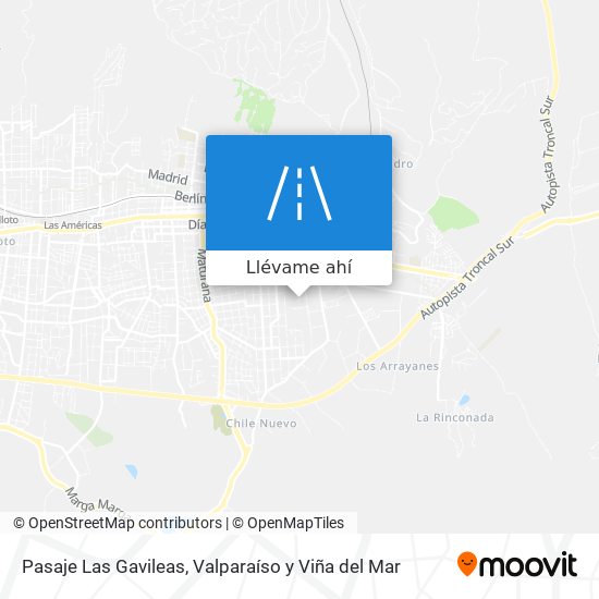 Mapa de Pasaje Las Gavileas