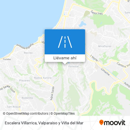 Mapa de Escalera Villarrica