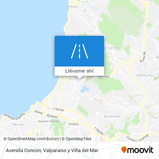 Mapa de Avenida Concón