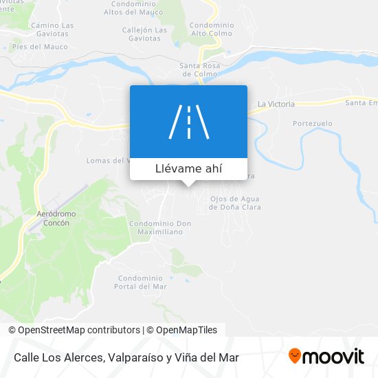 Mapa de Calle Los Alerces