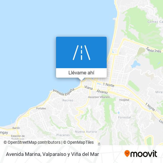 Mapa de Avenida Marina