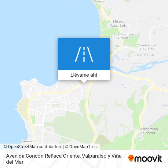 Mapa de Avenida Concón-Reñaca Oriente