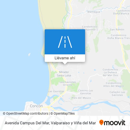 Mapa de Avenida Campus Del Mar