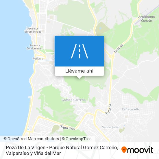 Mapa de Poza De La Virgen - Parque Natural Gómez Carreño