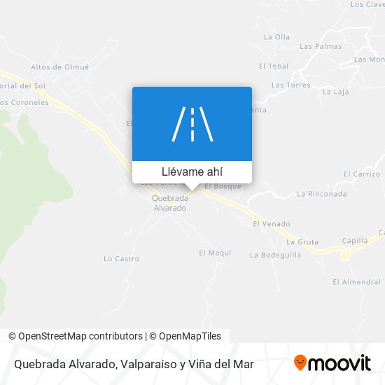 Mapa de Quebrada Alvarado