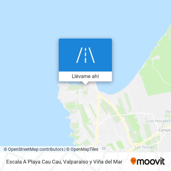 Mapa de Escala A Playa Cau Cau