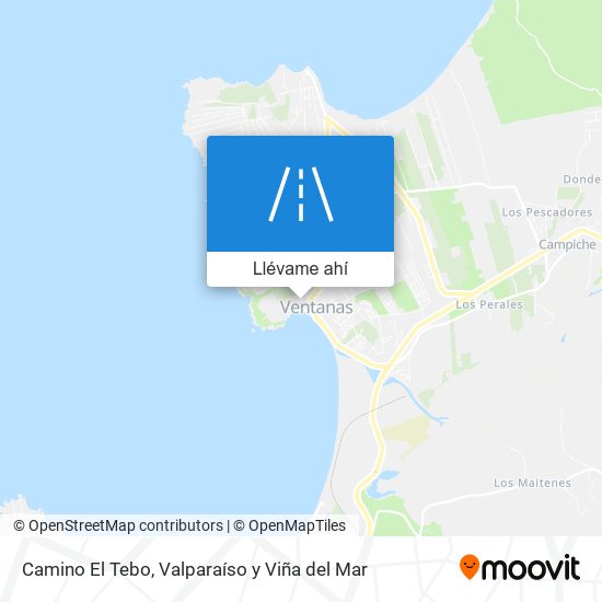 Mapa de Camino El Tebo