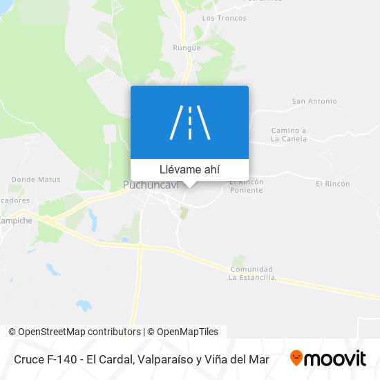 Mapa de Cruce F-140 - El Cardal