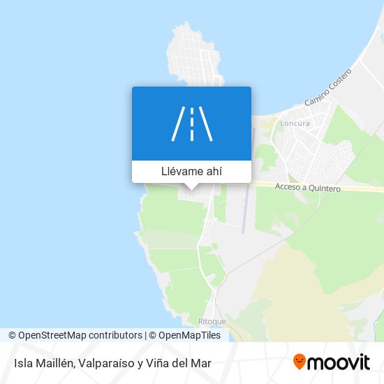 Mapa de Isla Maillén