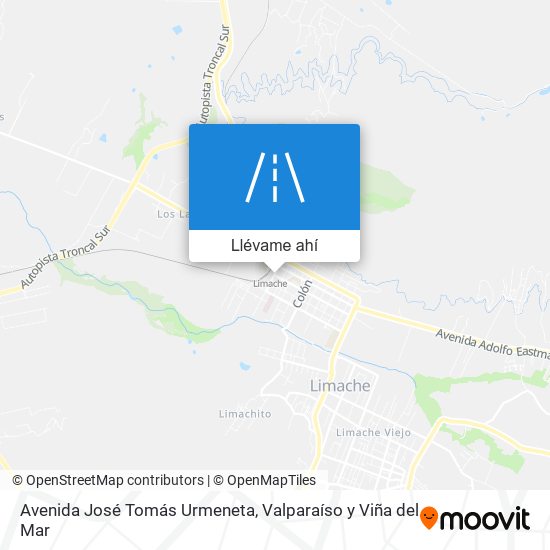 Mapa de Avenida José Tomás Urmeneta