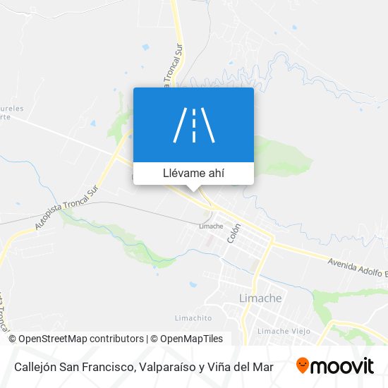 Mapa de Callejón San Francisco