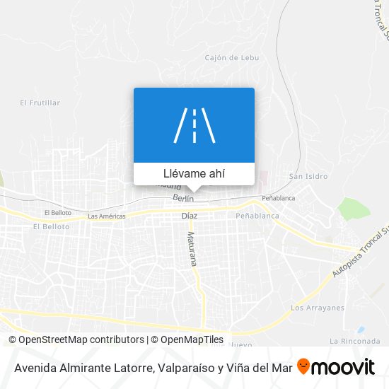 Mapa de Avenida Almirante Latorre