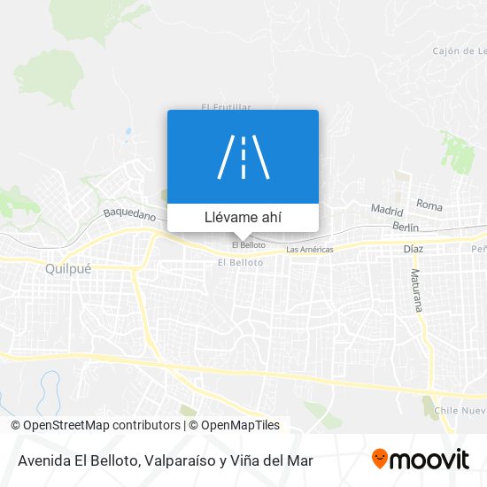 Mapa de Avenida El Belloto