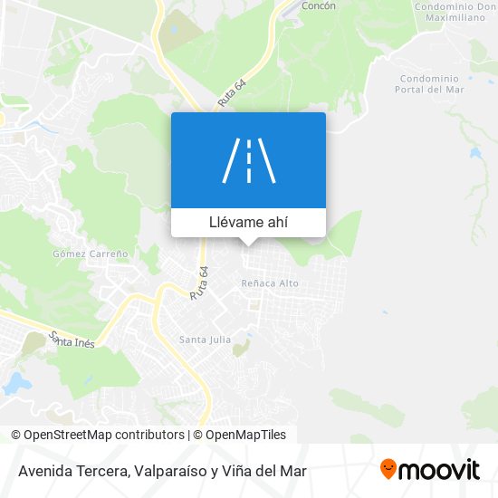 Mapa de Avenida Tercera