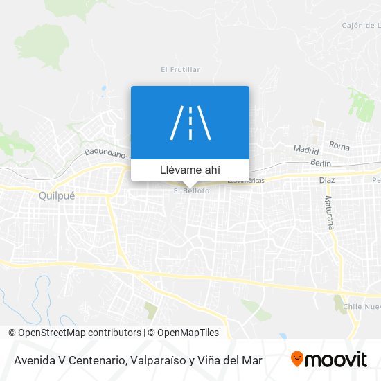 Mapa de Avenida V Centenario