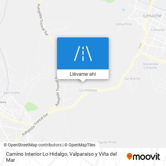 Mapa de Camino Interior Lo Hidalgo