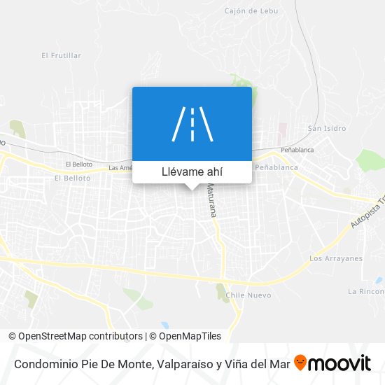 Mapa de Condominio Pie De Monte