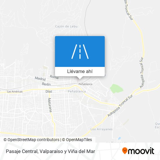 Mapa de Pasaje Central