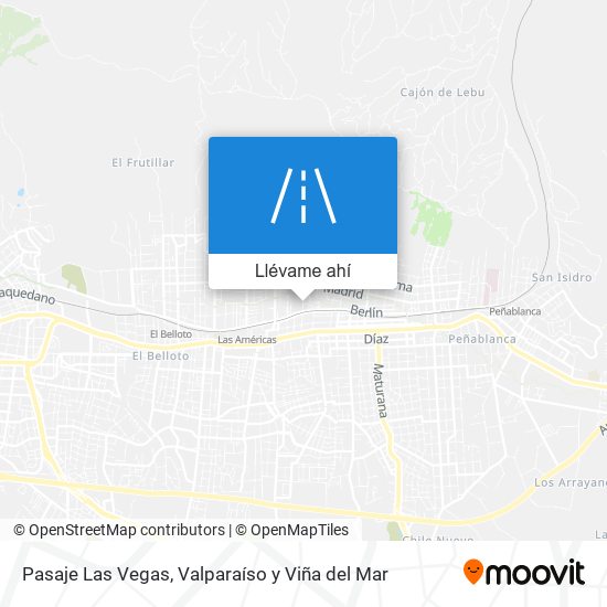 Mapa de Pasaje Las Vegas