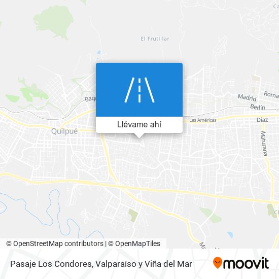 Mapa de Pasaje Los Condores