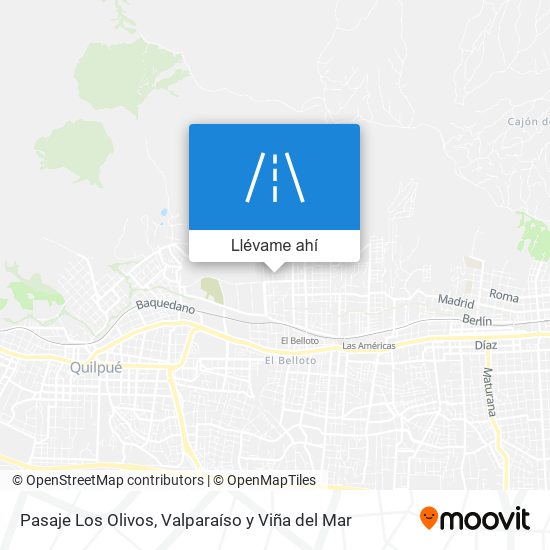 Mapa de Pasaje Los Olivos