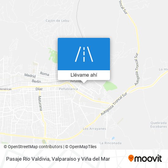 Mapa de Pasaje Río Valdivia