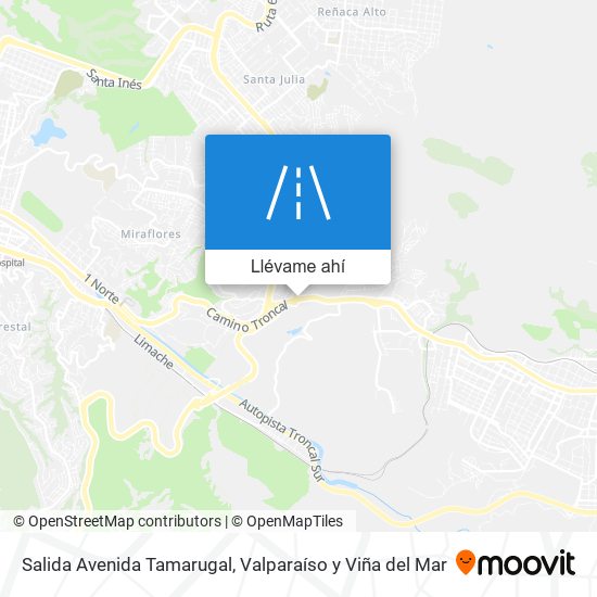 Mapa de Salida Avenida Tamarugal