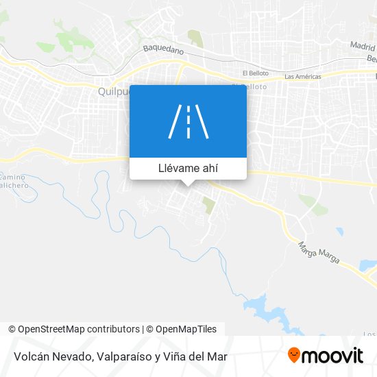 Mapa de Volcán Nevado