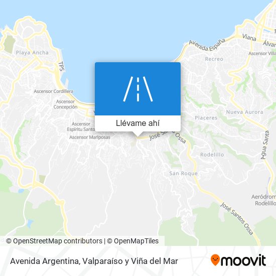 Mapa de Avenida Argentina