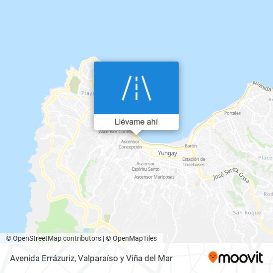 Mapa de Avenida Errázuriz