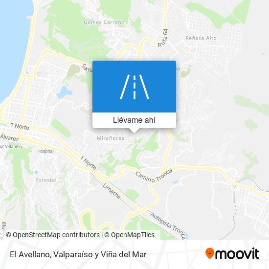 Mapa de El Avellano